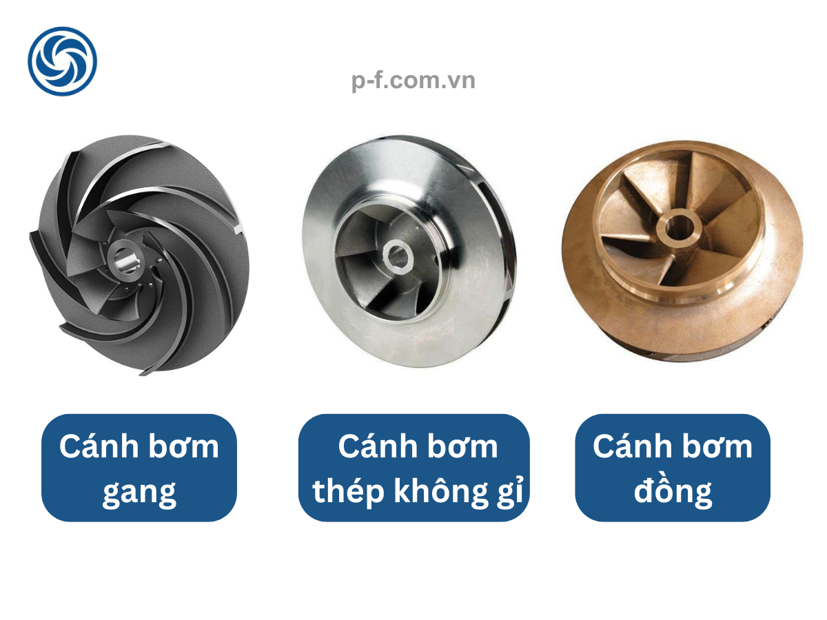 Các chất liệu cánh bơm thường gặp nhất